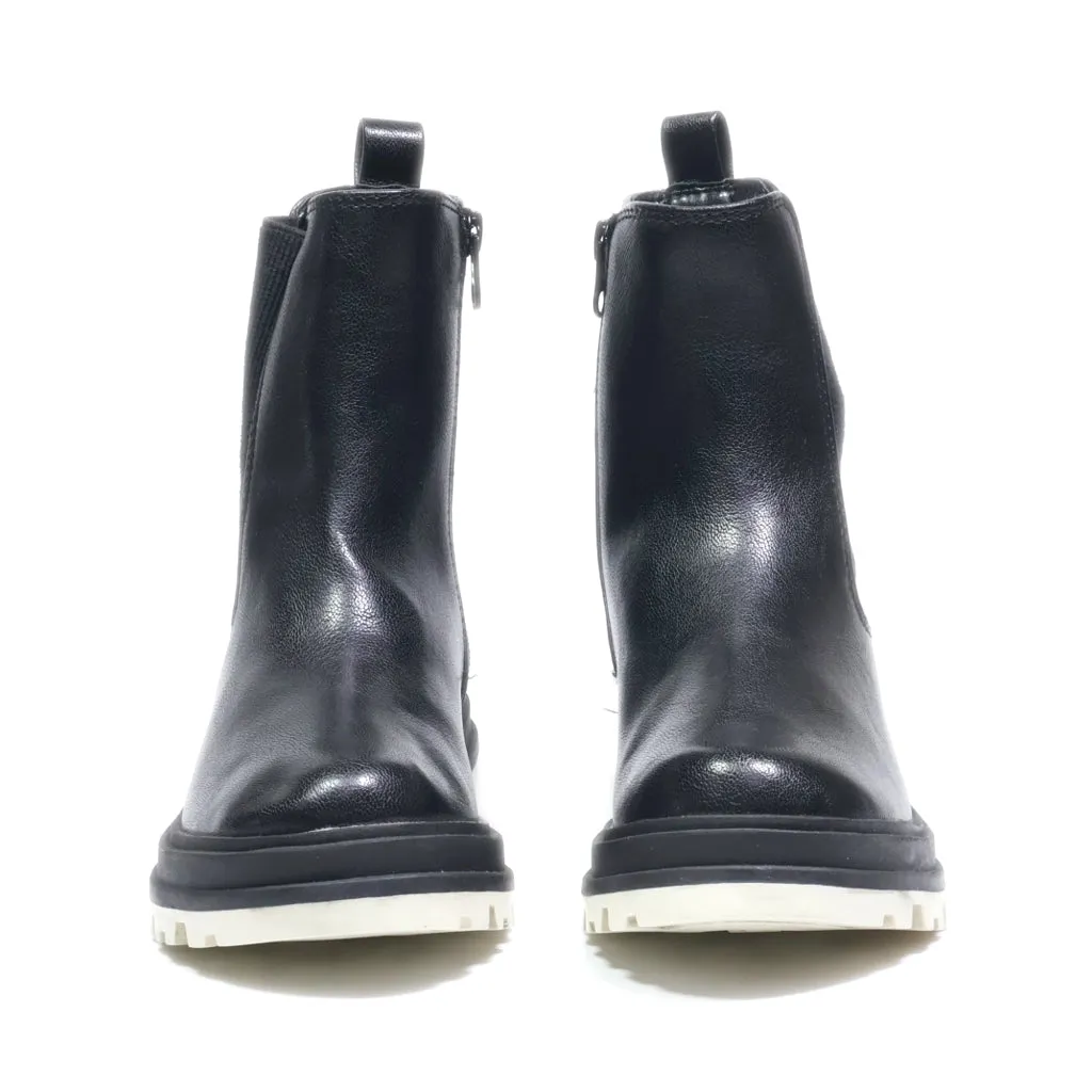 Art Class Ankle Boots Leather Black Colour For Kids