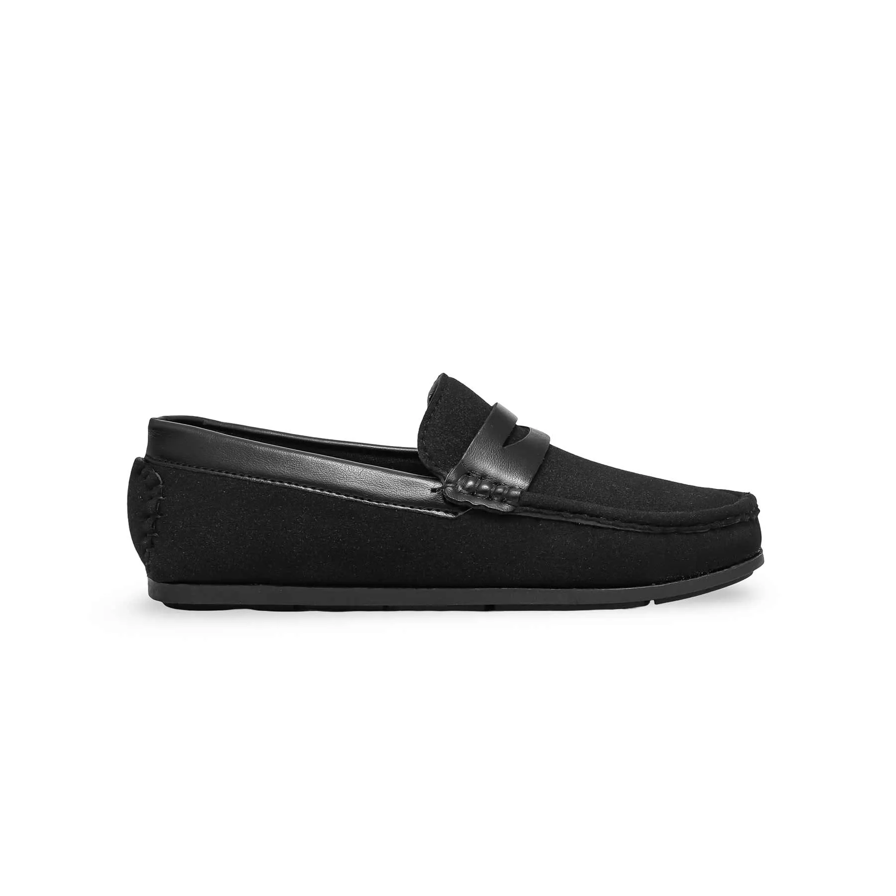 Boys Black Formal Moccasin KD2194