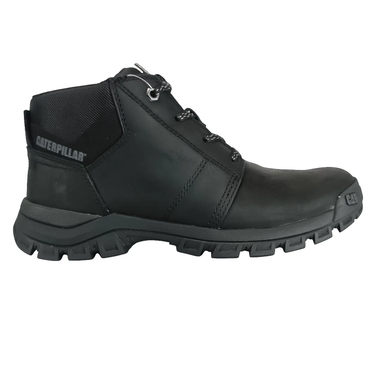 CATERPILLAR Leather Threshold Chukka Black Boot