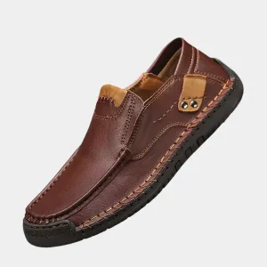 Comfortable Leather Moccasins Shoes - Cross & Crown