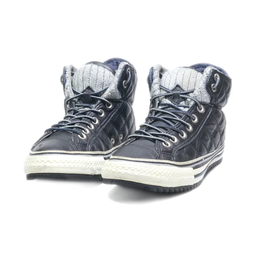 Converse Snow Boots Leather Black Colour For Men