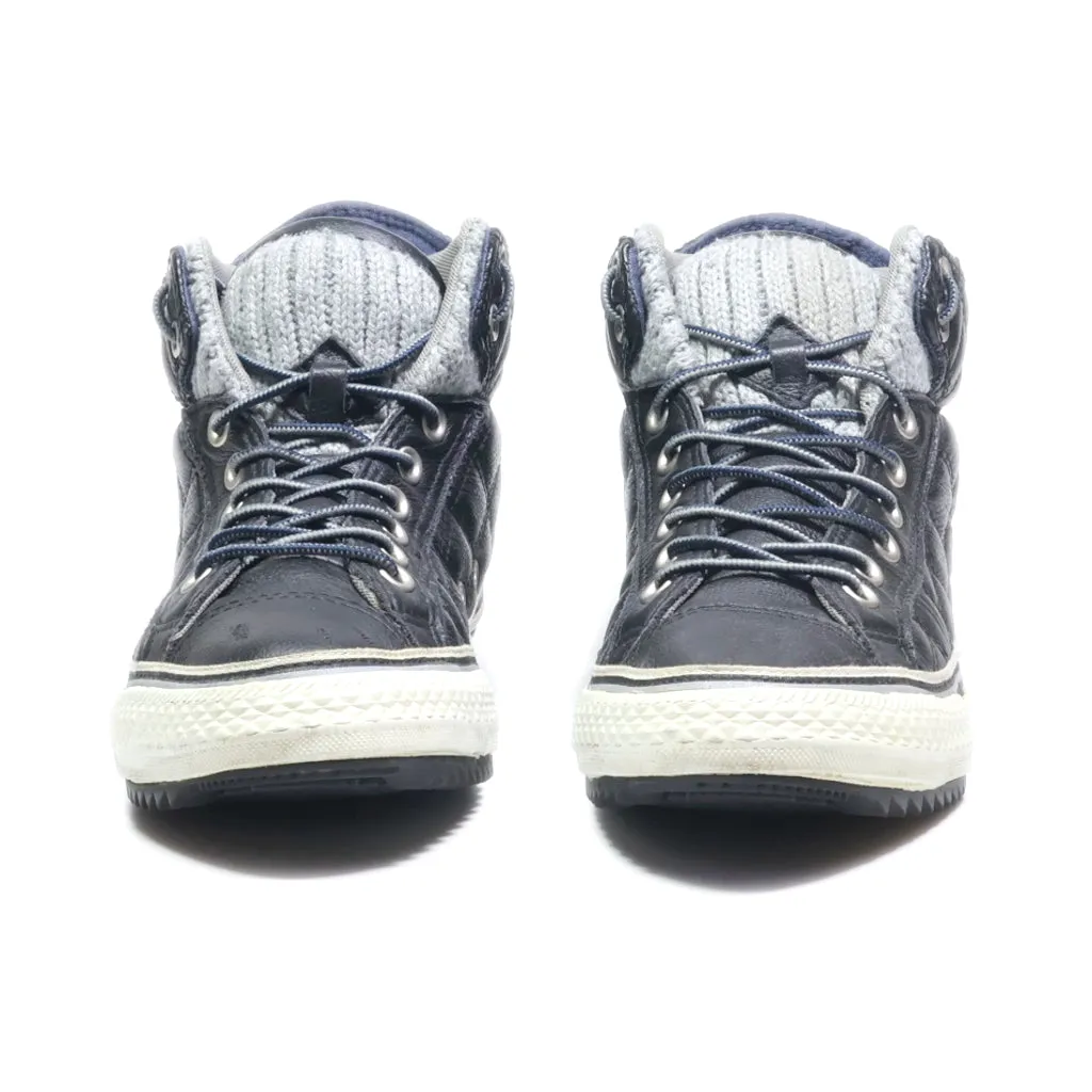 Converse Snow Boots Leather Black Colour For Men