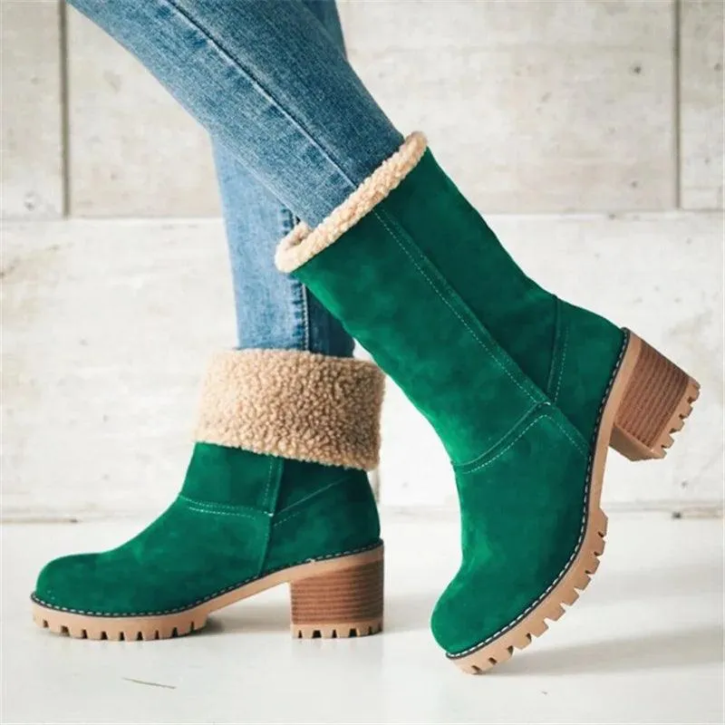 COZY CHIC WINTER BLISS FAUX FUR SNOW BOOTS