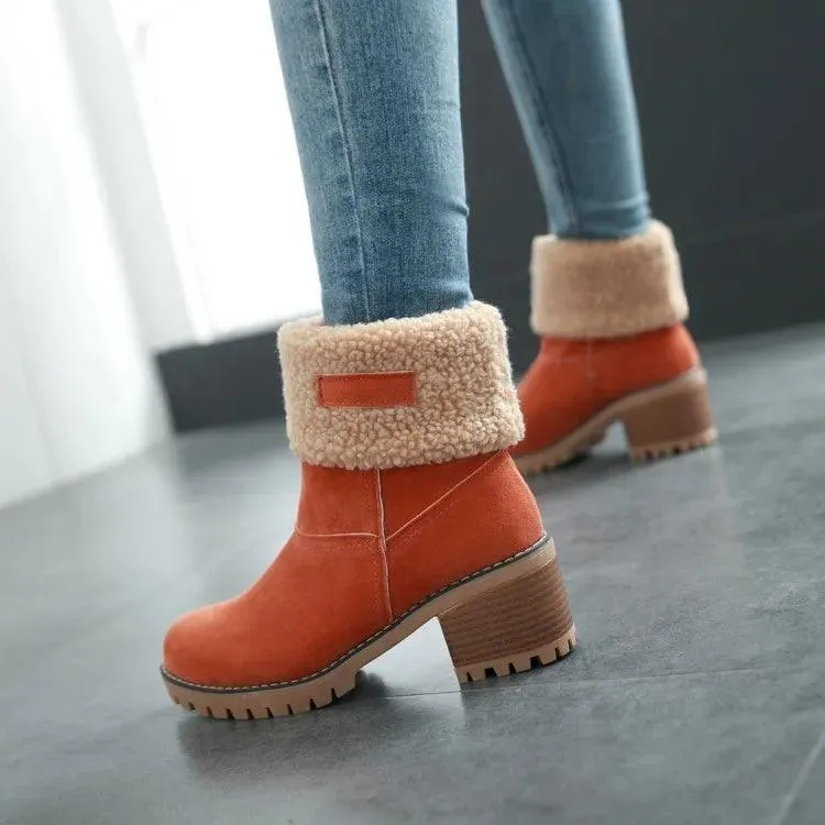 COZY CHIC WINTER BLISS FAUX FUR SNOW BOOTS