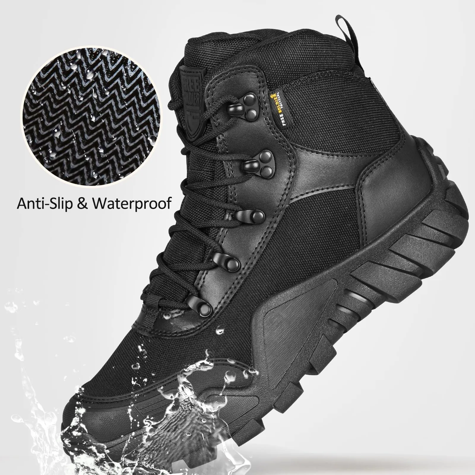 DRAGONBANE 4.6" Men’s Military Waterproof Working Boots