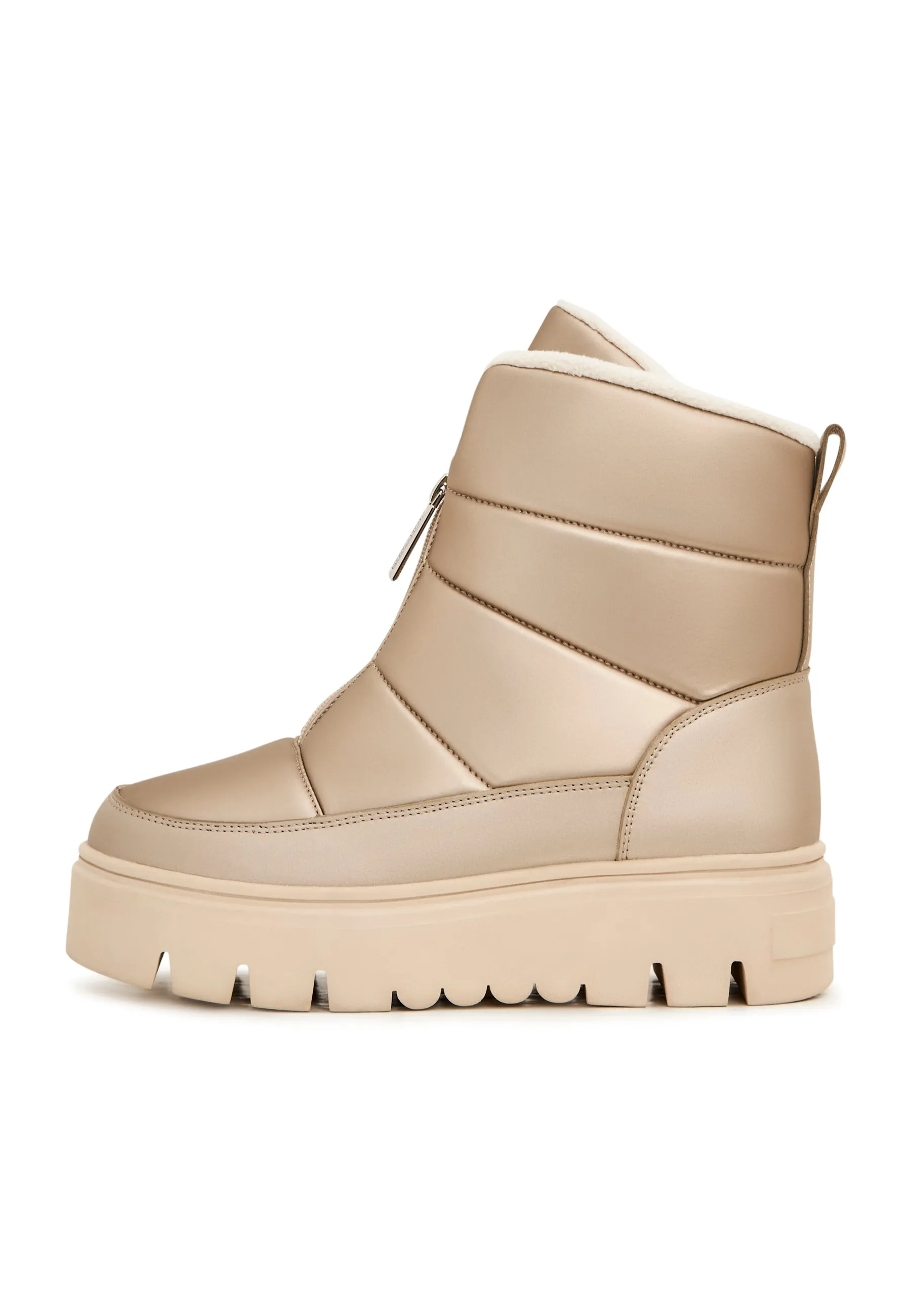 Elegant Winter Snow Boots - Beige