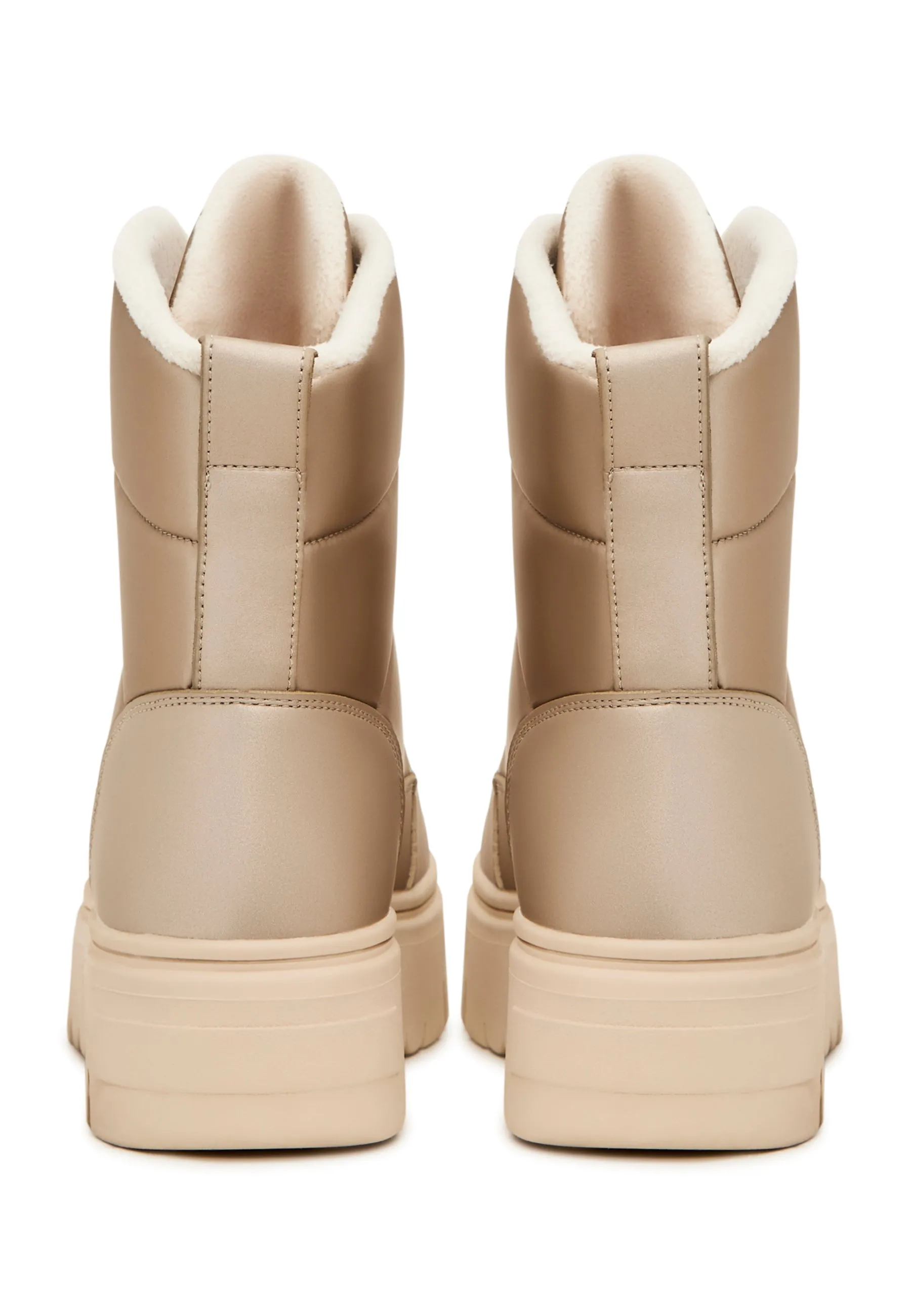 Elegant Winter Snow Boots - Beige