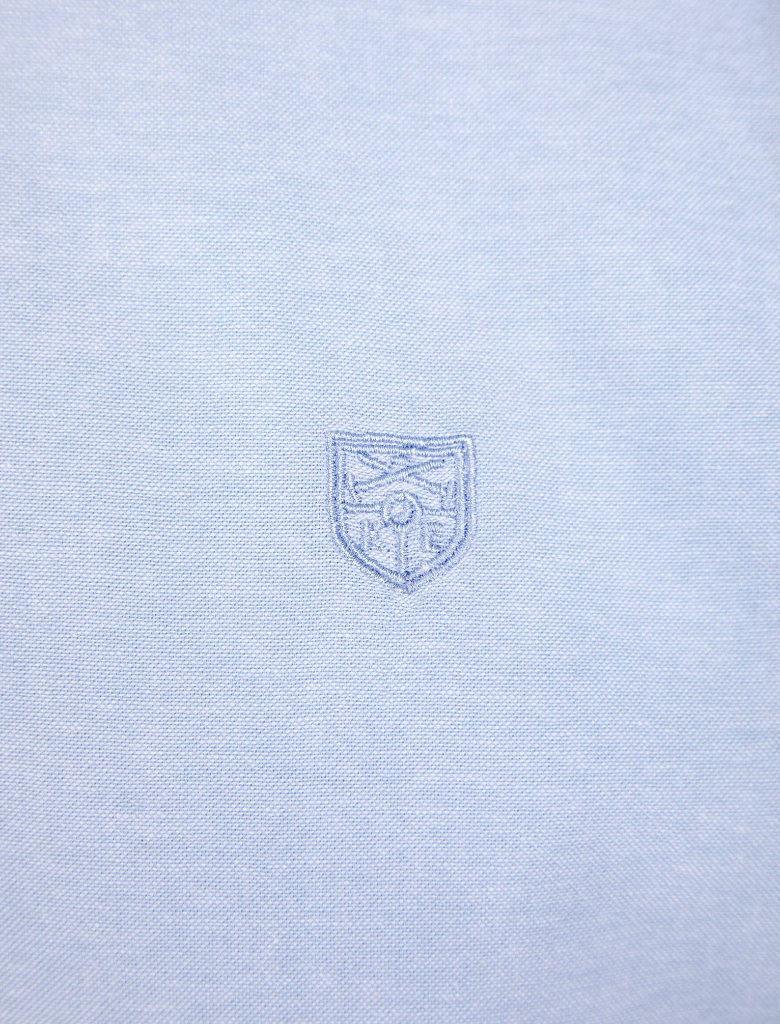 Fetlock Short Sleeve Oxford Cotton Shirt in Sky Blue - Kensington Eastside