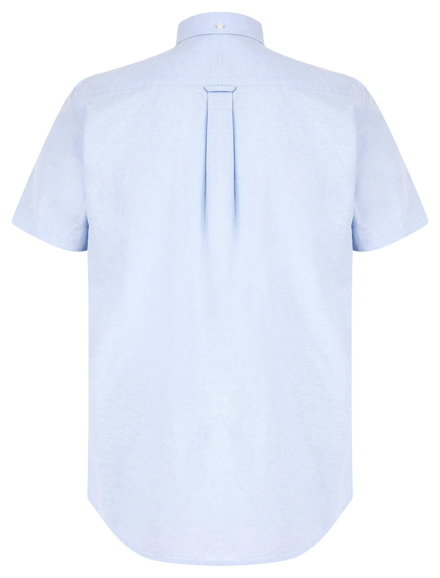 Fetlock Short Sleeve Oxford Cotton Shirt in Sky Blue - Kensington Eastside