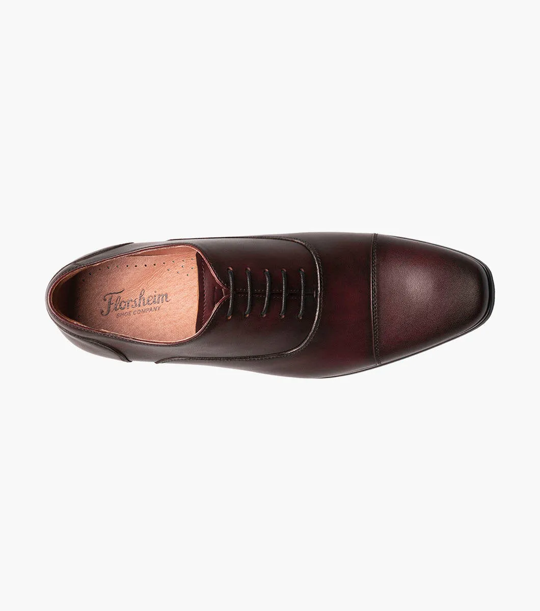 Florsheim Wine Cap Toe Oxford Shoe