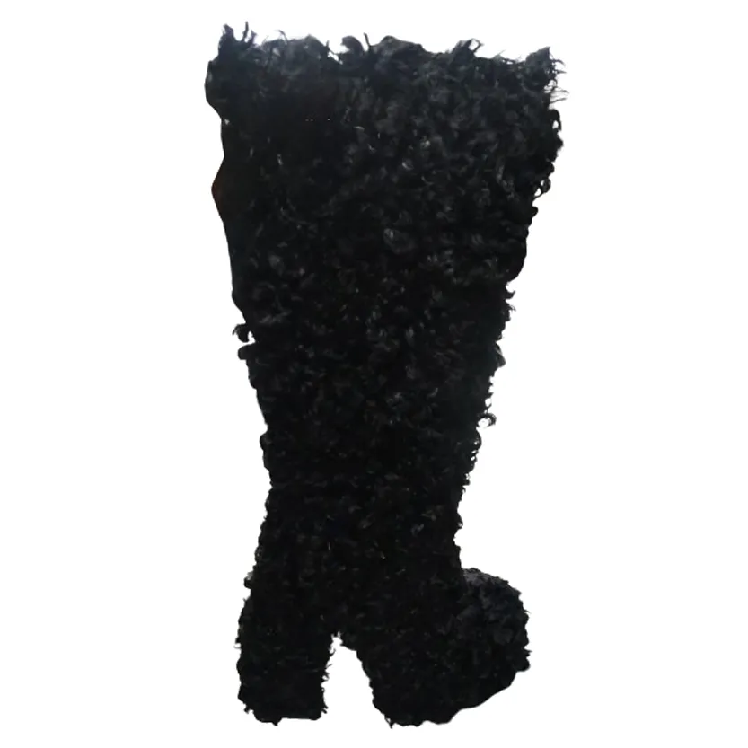 Funki Buys | Boots | Women's Knee-High Fuzzy Platform Boots