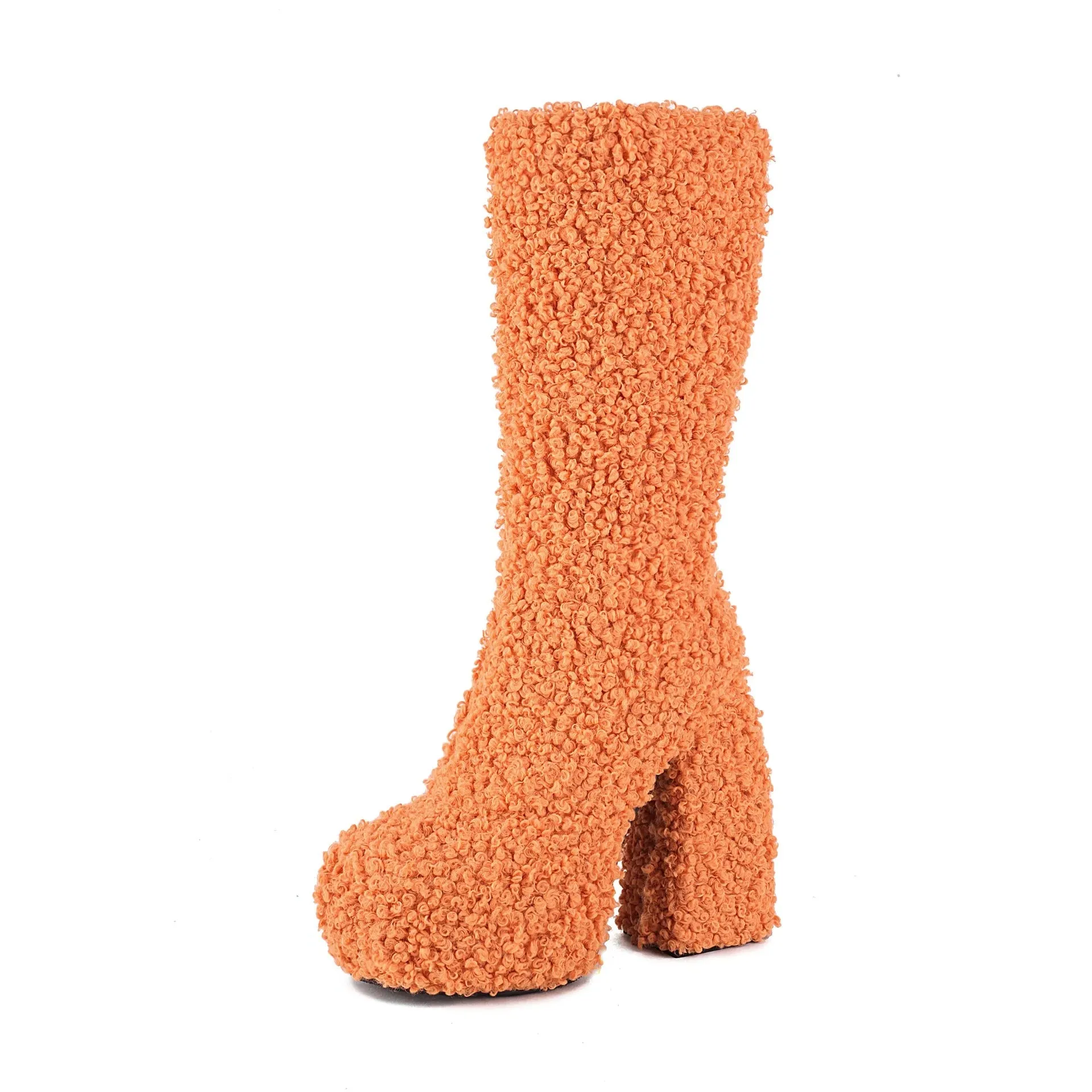 Funki Buys | Boots | Women's Knee-High Fuzzy Platform Boots