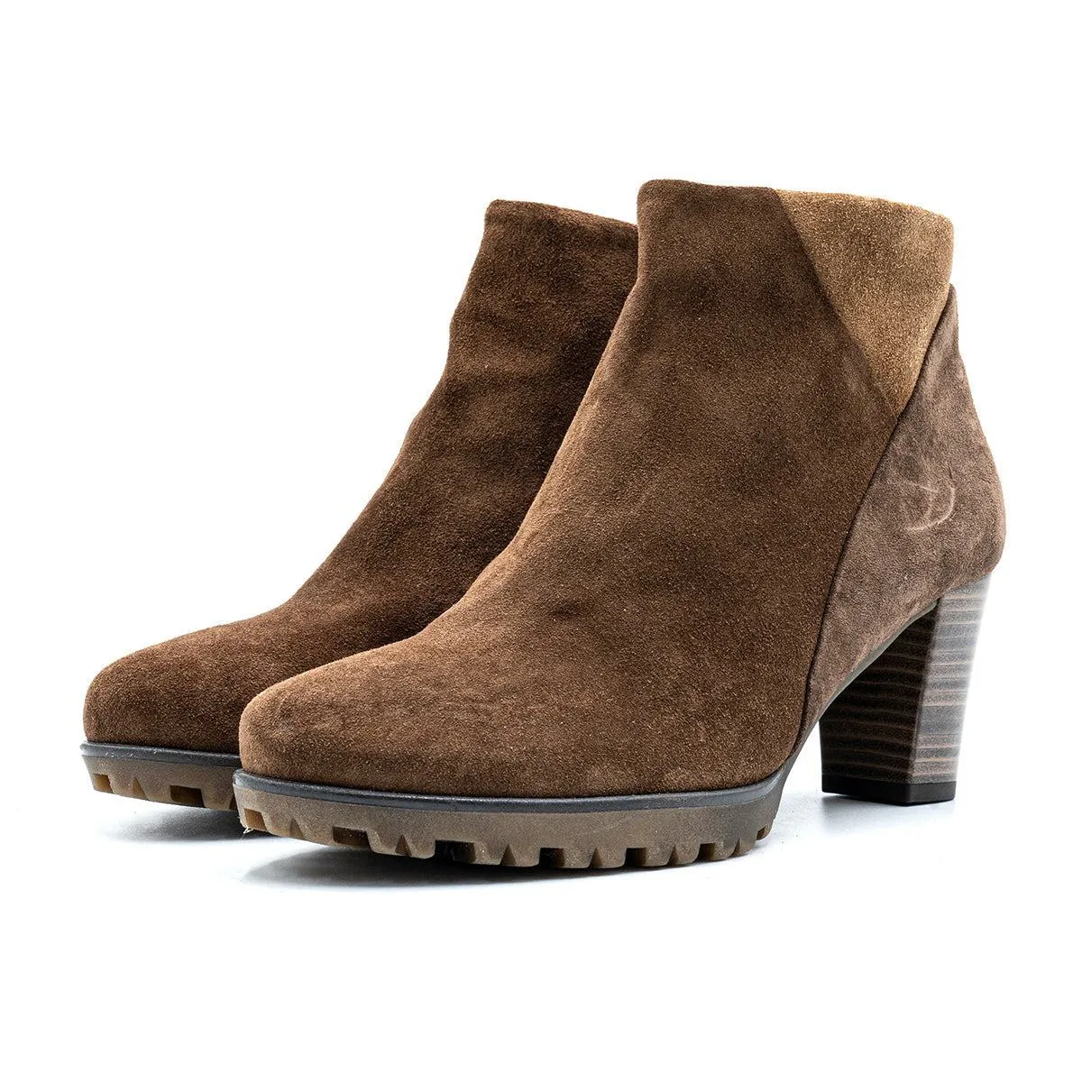 Gabor Calista Ankle Boots Suede Brown Colour For Women