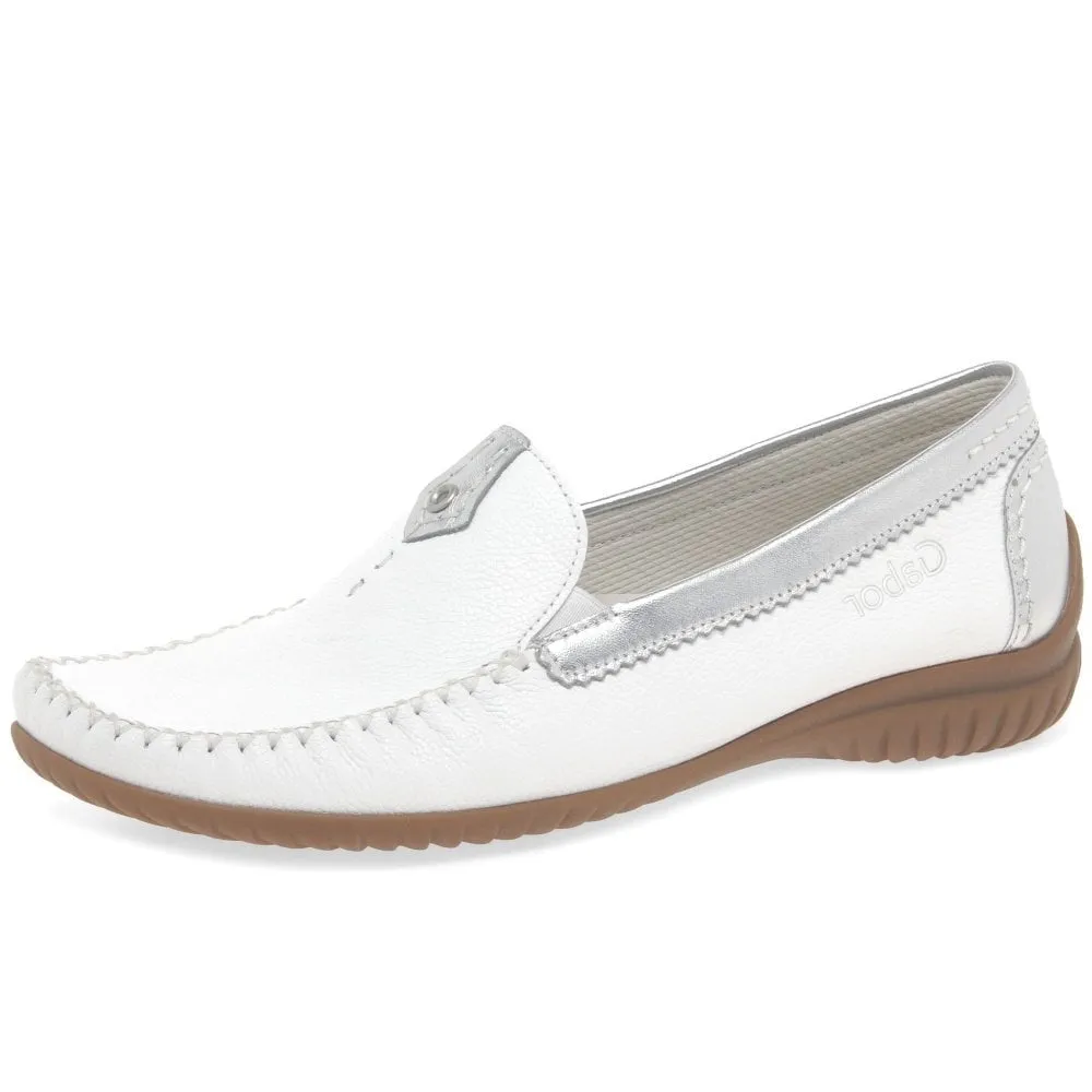 Gabor Slip On Shoe 46.090.50 White/Silver