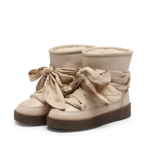 Ganza Boots | Ivory Leather