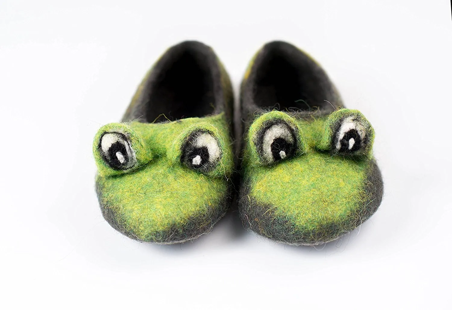 Green Frog toddler slippers