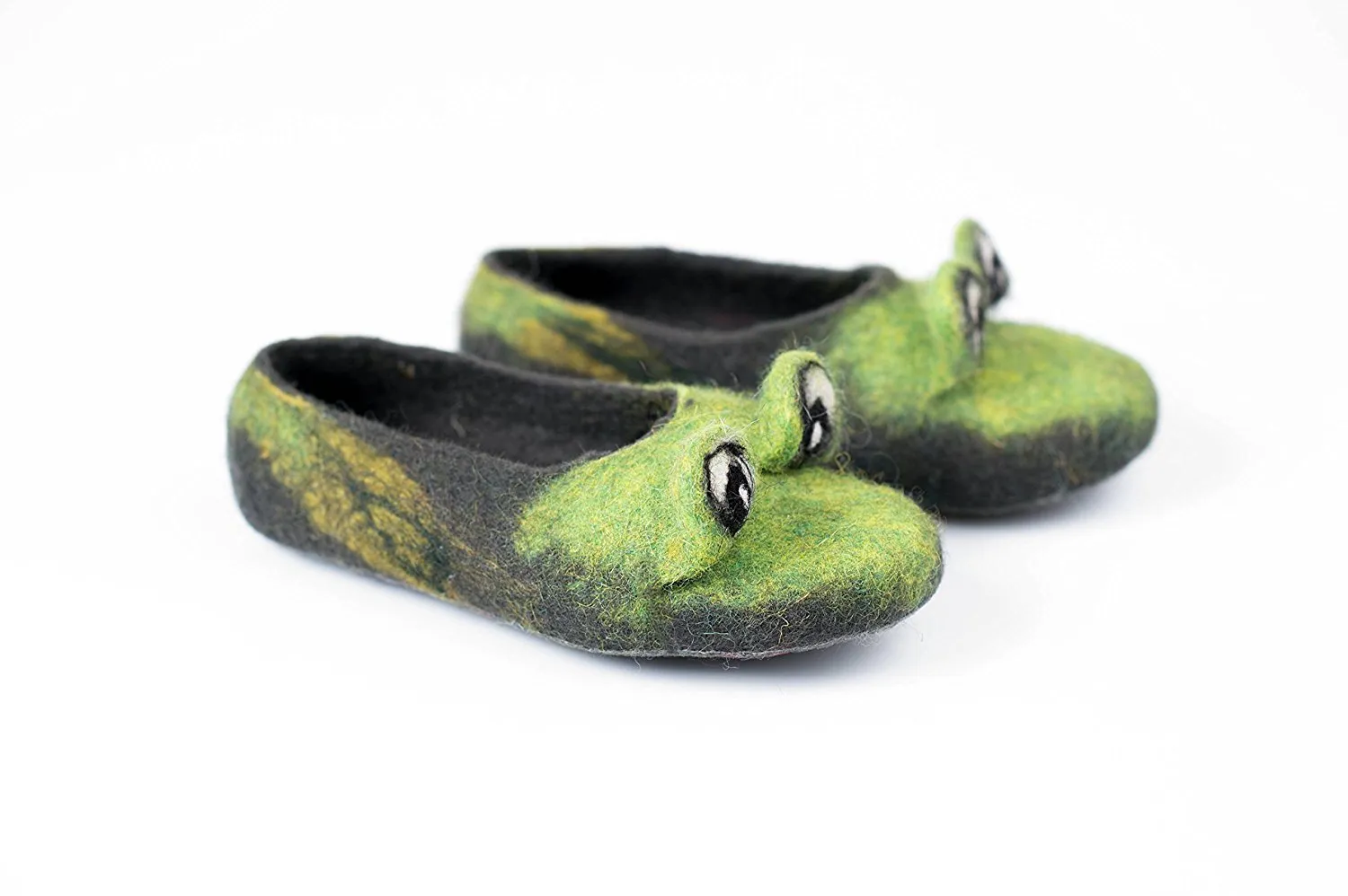 Green Frog toddler slippers