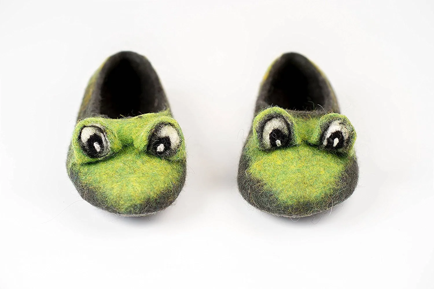 Green Frog toddler slippers