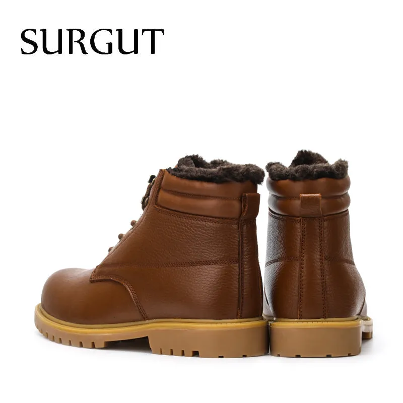 High Quality Waterproof Footwear The New Autumn Winter Ankle Boots for Men Fashion Warm Boots Big Size 36~48