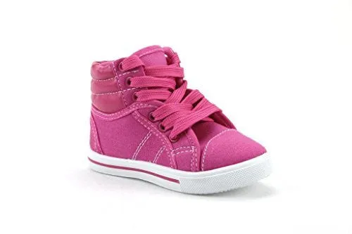 Kids 8081-K Canvas High Top Lace Up Fashion Sneakers