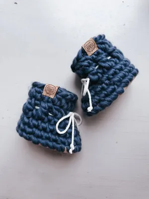 Les Petits Tousi Slippers - Navy