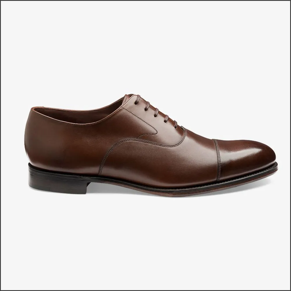 Loake Hanover Roasted Coffee Toe Cap Oxford Leather Sole -