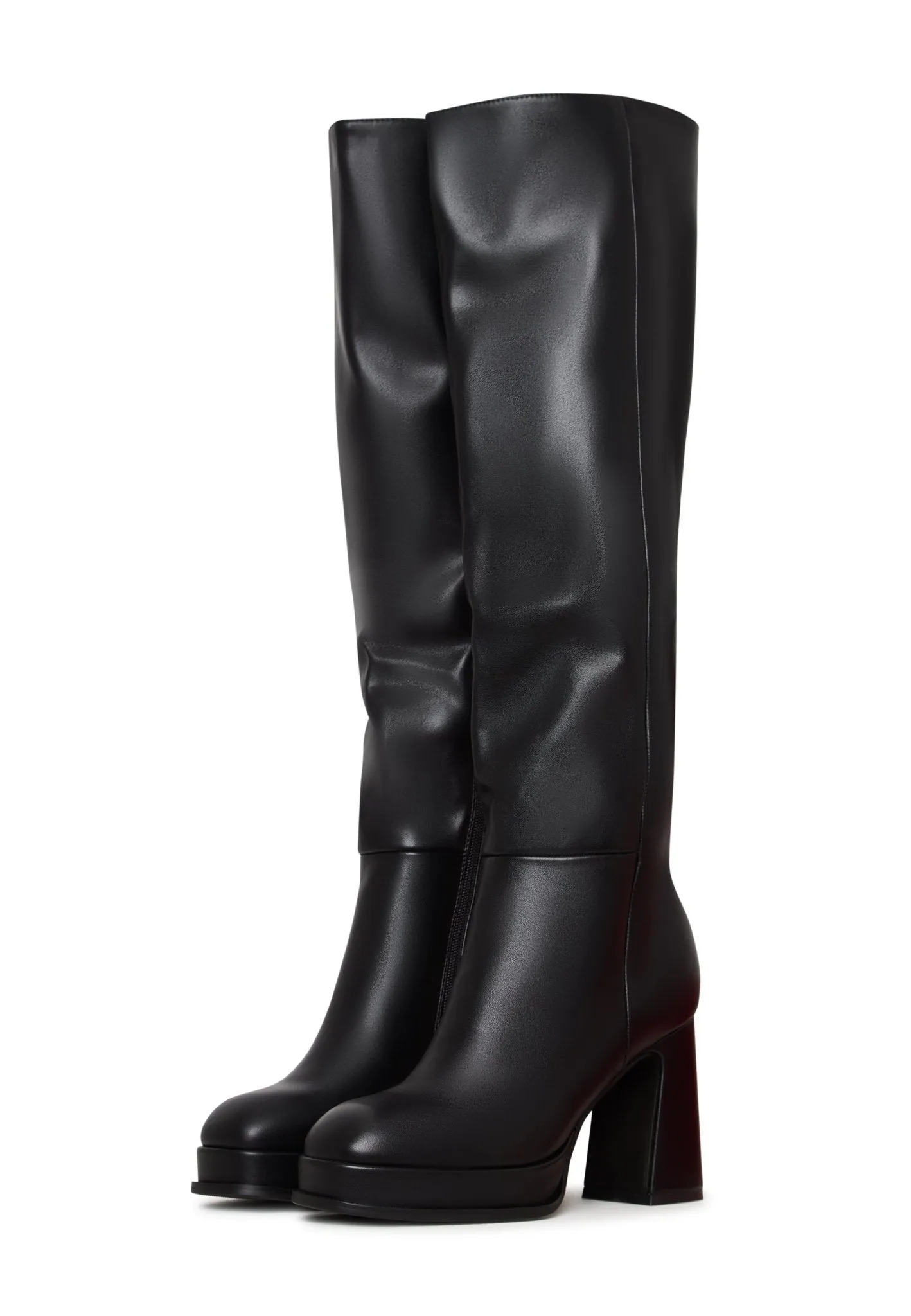 Luxury Leather Over-the-Knee Boots - Black