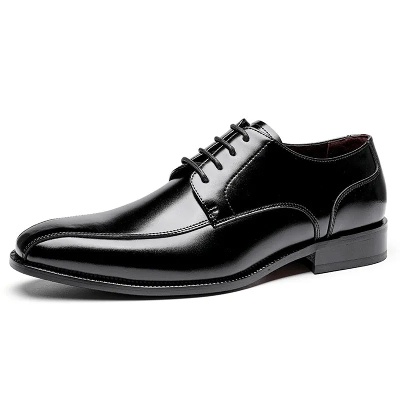 Men CLassic Pointed Toe Cowhide Oxford Shoes