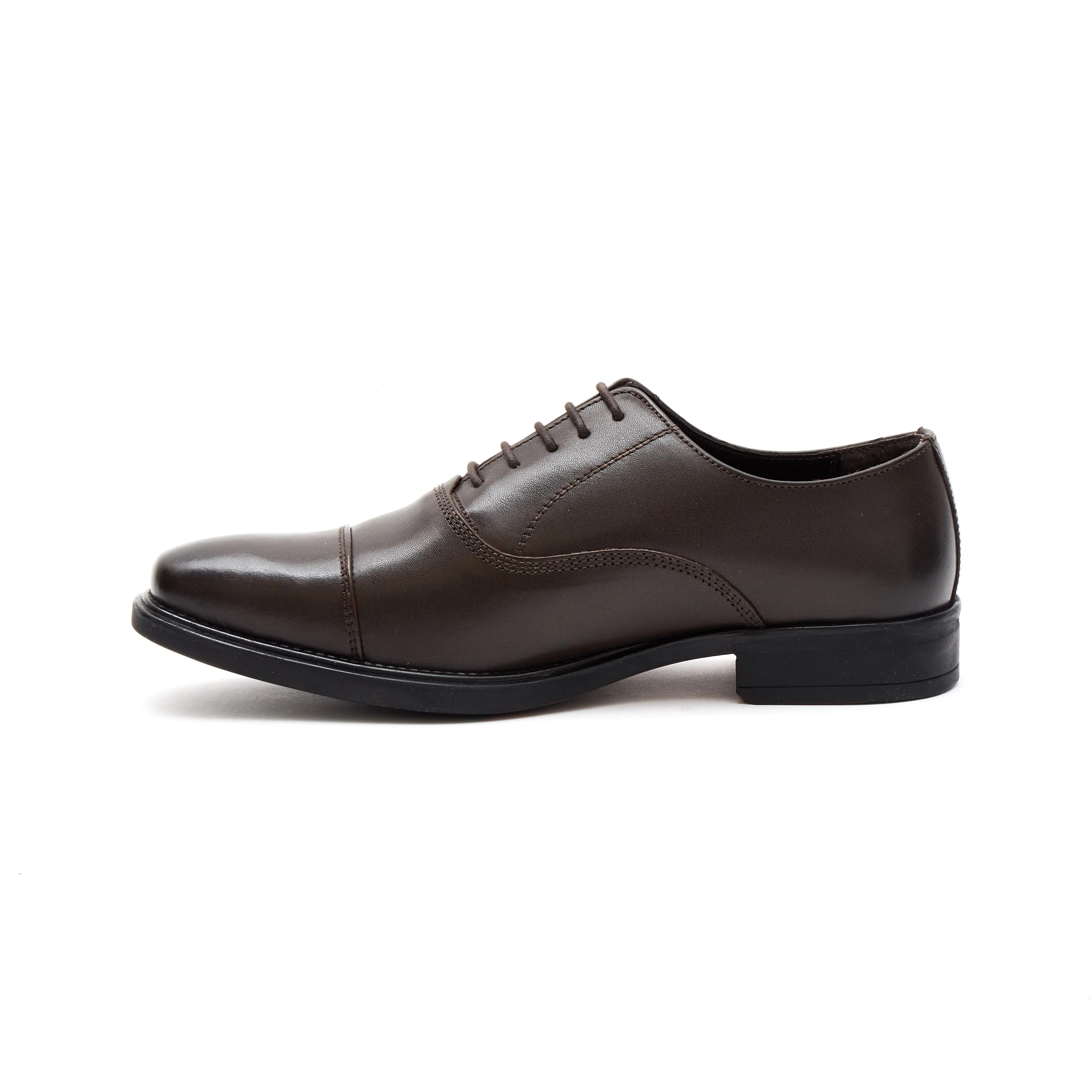 Mens Leather Formal Comfort Shoes-30977_Brown