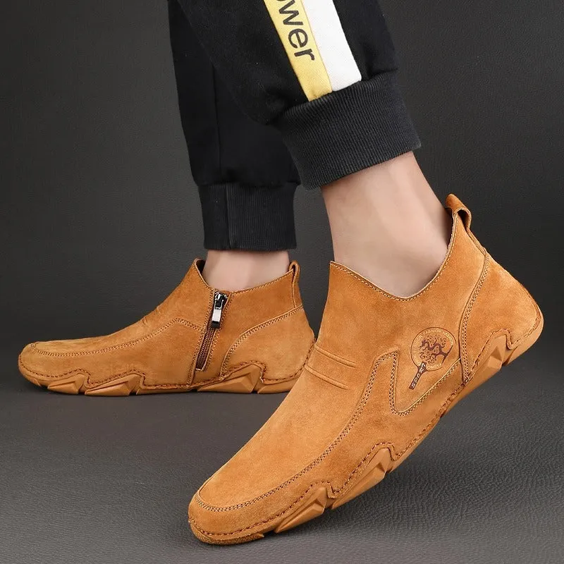 Men's Warm Leather Ankle Boots