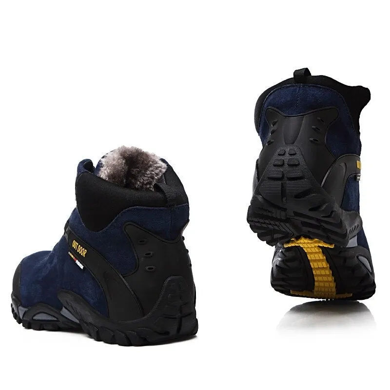 Men's Warm Plush Ankle Boots