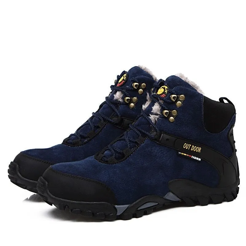 Men's Warm Plush Ankle Boots