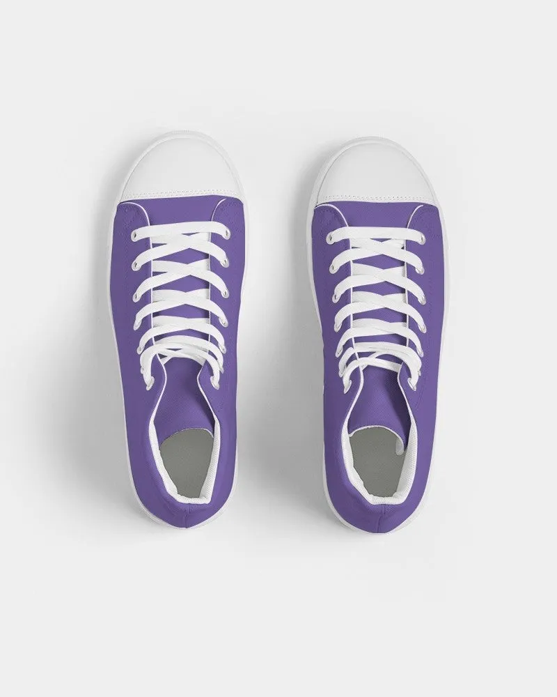 Midtone Violet High-Top Canvas Sneakers | Women's | C70M80Y0K0