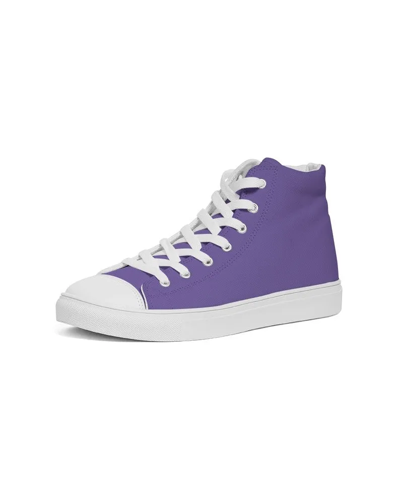 Midtone Violet High-Top Canvas Sneakers | Women's | C70M80Y0K0