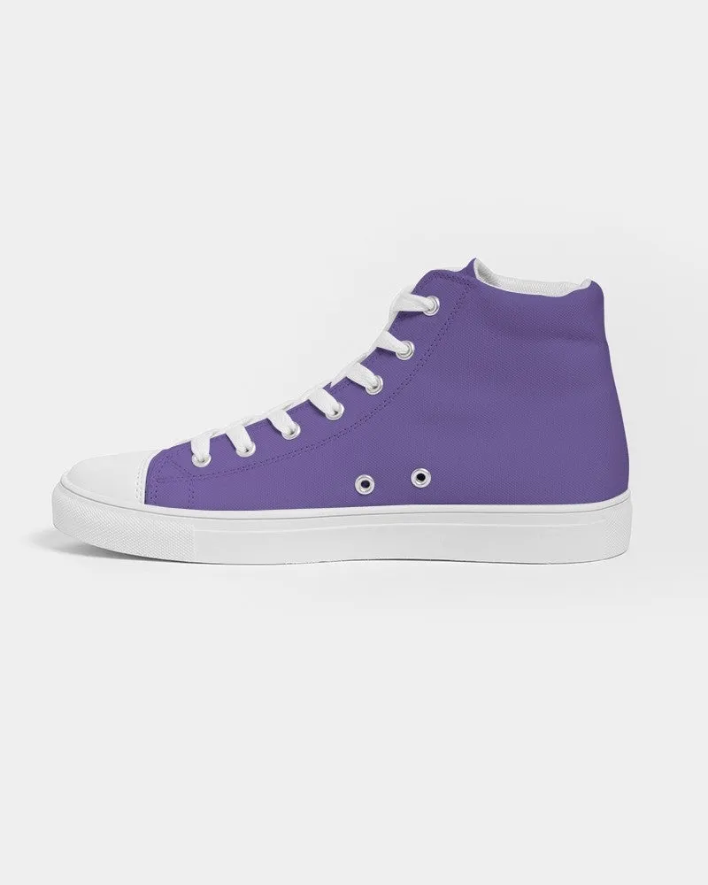 Midtone Violet High-Top Canvas Sneakers | Women's | C70M80Y0K0