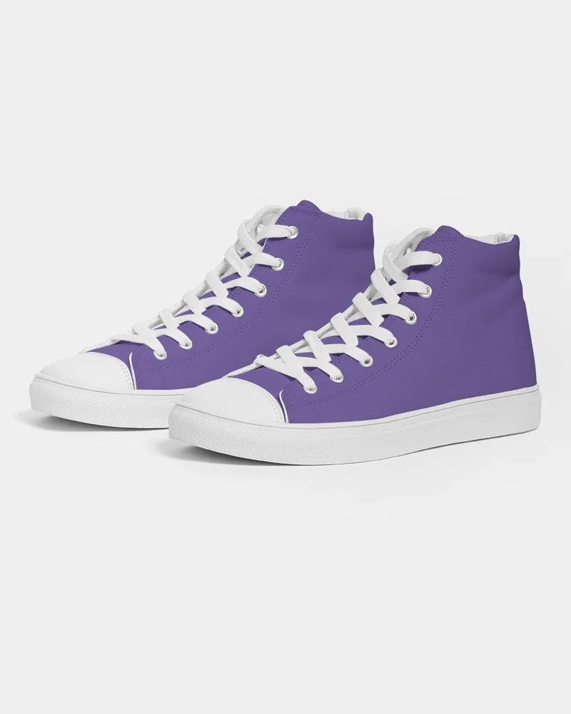 Midtone Violet High-Top Canvas Sneakers | Women's | C70M80Y0K0