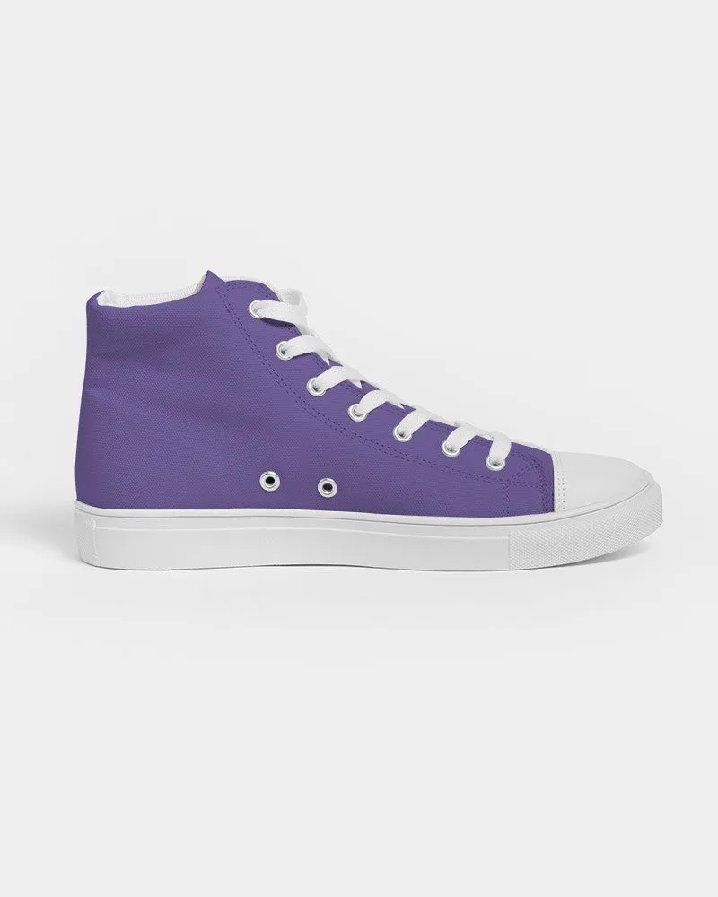 Midtone Violet High-Top Canvas Sneakers | Women's | C70M80Y0K0