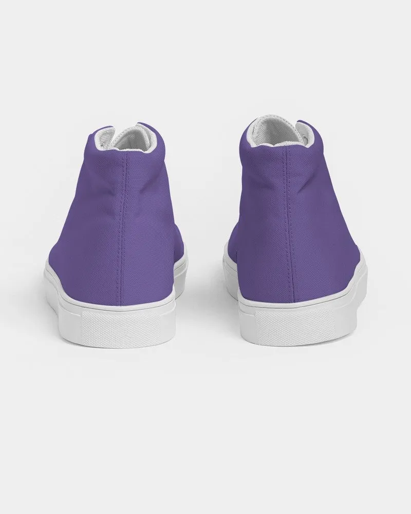 Midtone Violet High-Top Canvas Sneakers | Women's | C70M80Y0K0