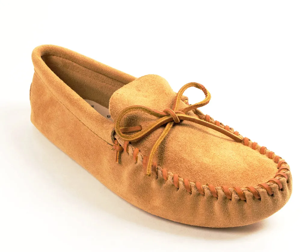 Minnetonka Men's Leather Laced Softsole Moccasin