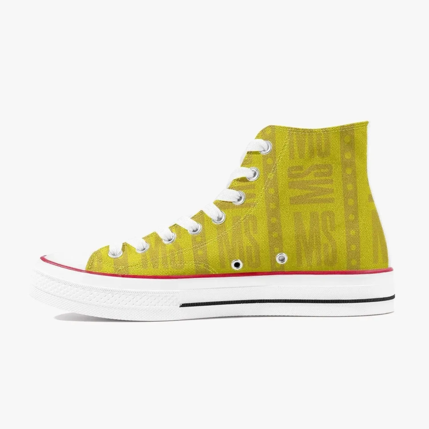 Misha High-Top Men Canvas Shoes - Yellow