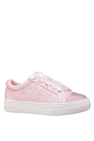 NINA MONICA EMBROIDERED LACE SNEAKER