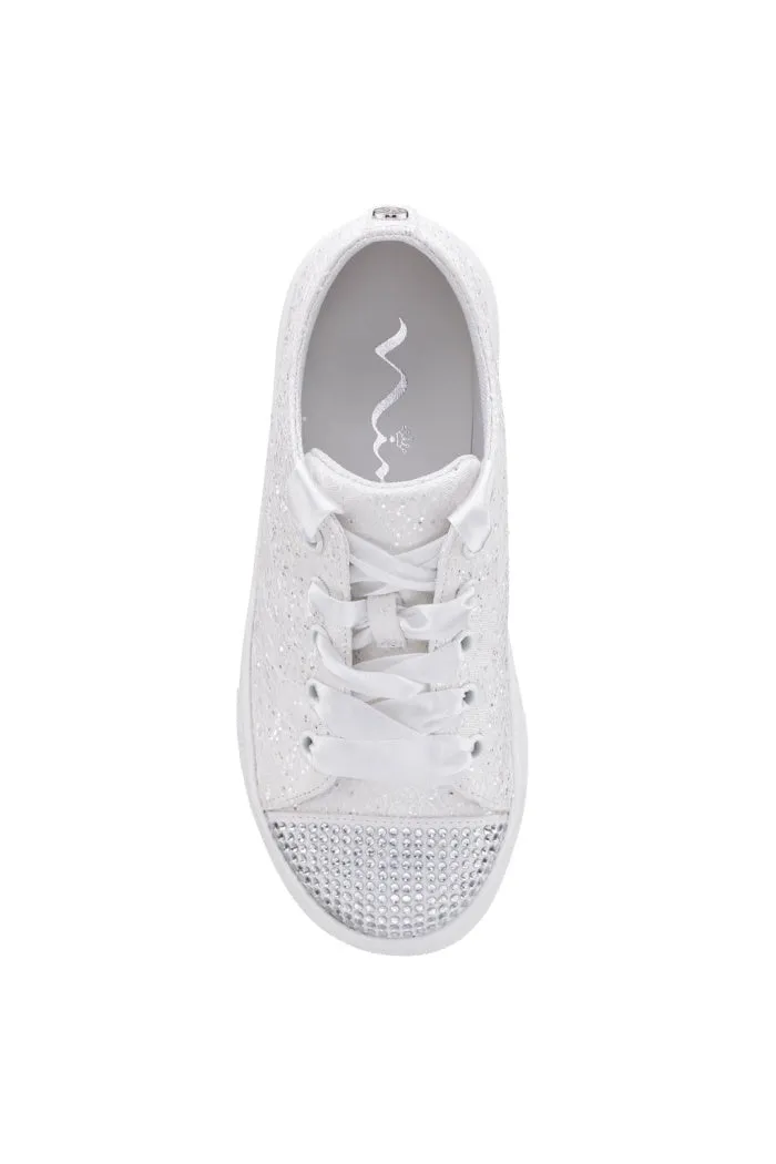 NINA MONICA EMBROIDERED LACE SNEAKER