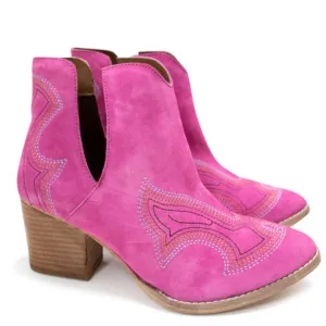 Online Exclusive | Journee Ankle Boots in Magenta