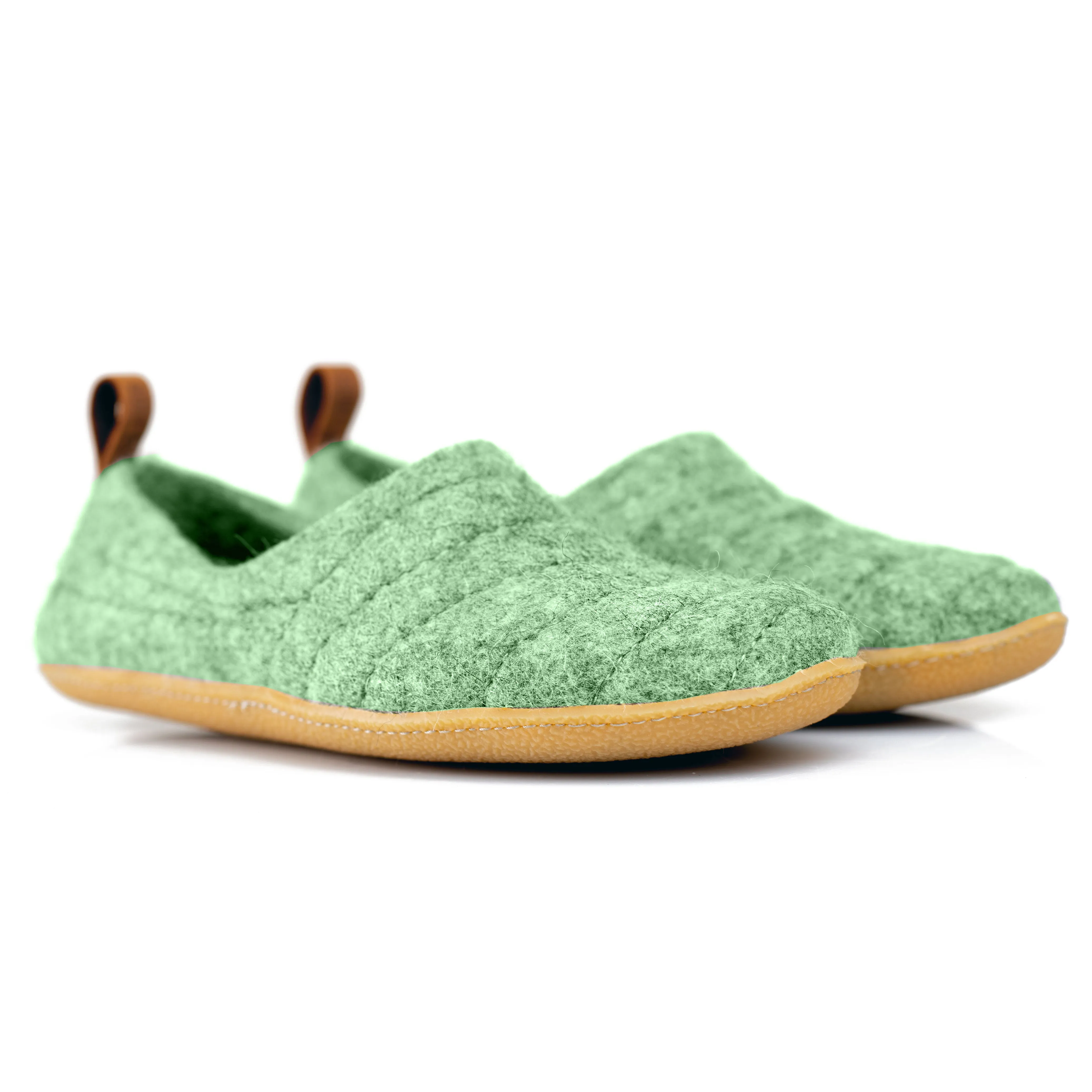 Pale Green Women's COCOON Clogs with Pull Loop