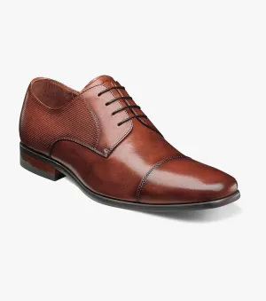 Postino Cap Toe Oxford, Cognac