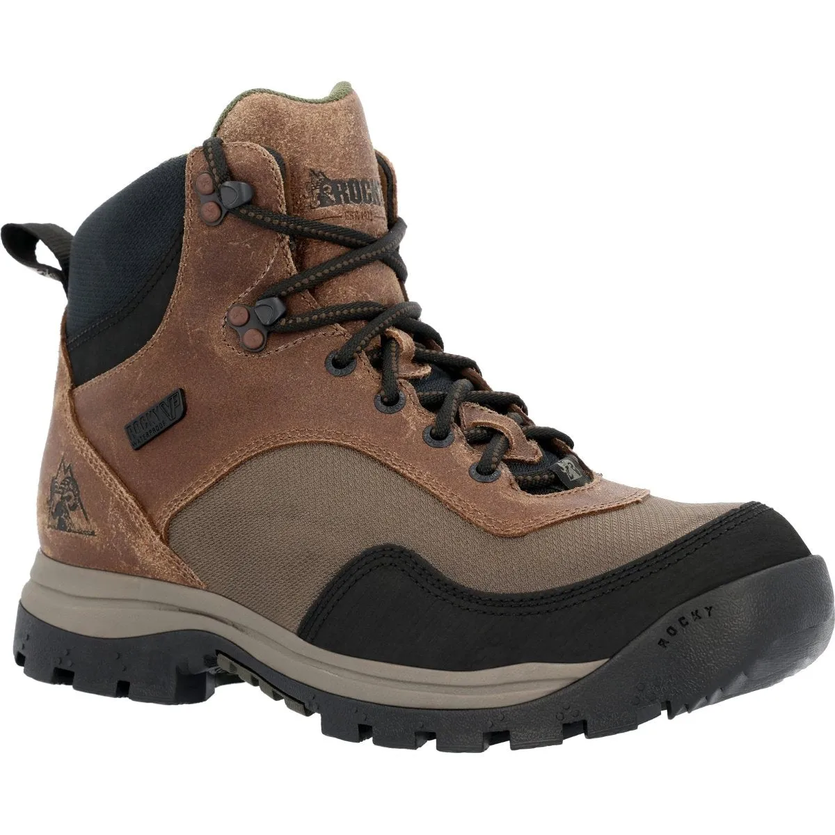 Rocky Lynx Men's Outdoor Soft Toe Boots Rks0629 In Brown