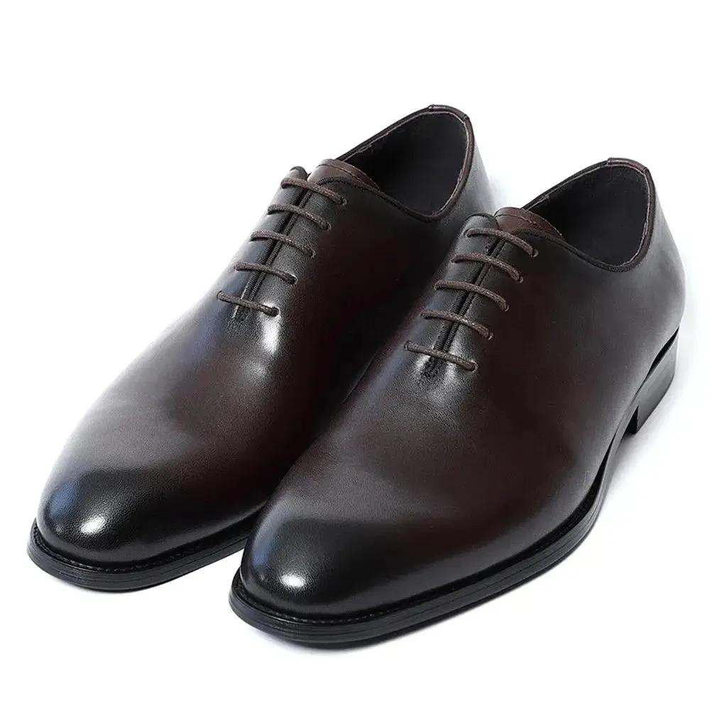 Rosso C1 -  A classic red bottom oxford leather shoes for men (whole cut)