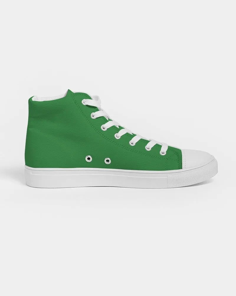 Shaded Green High-Top Canvas Sneakers | Men's | C75M0Y100K30