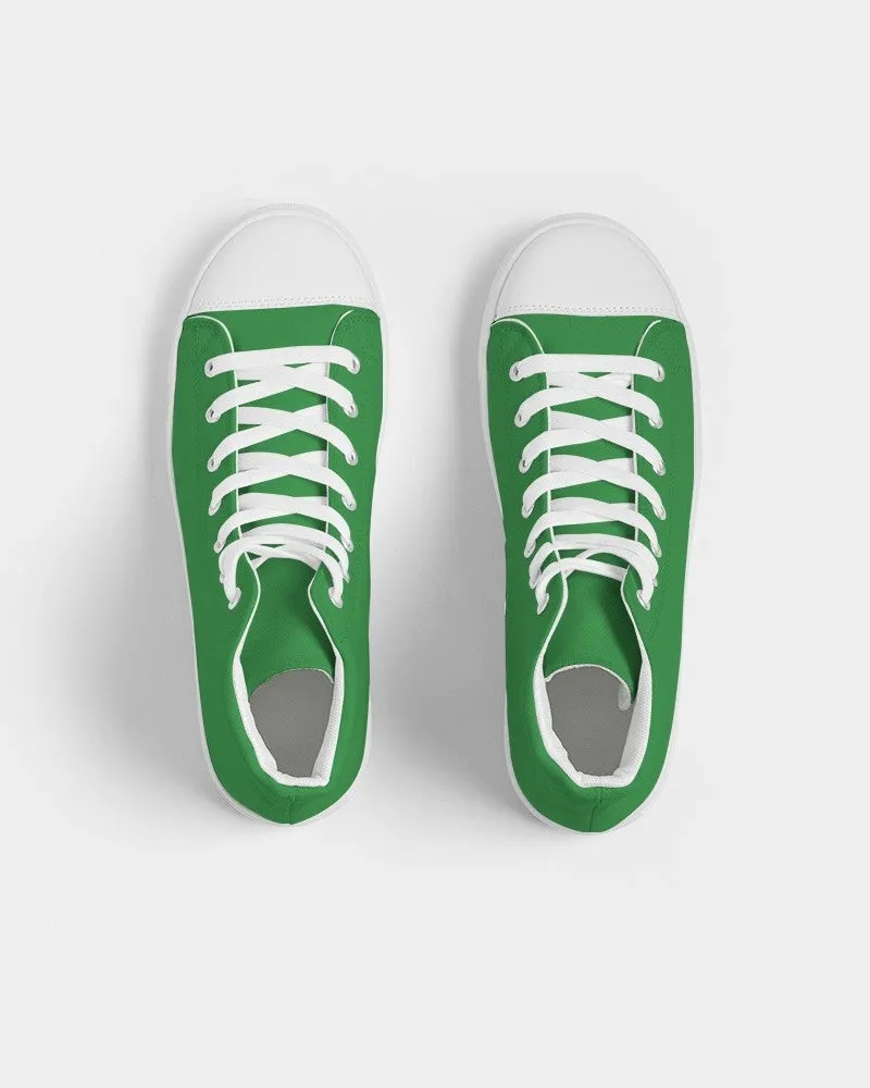 Shaded Green High-Top Canvas Sneakers | Men's | C75M0Y100K30