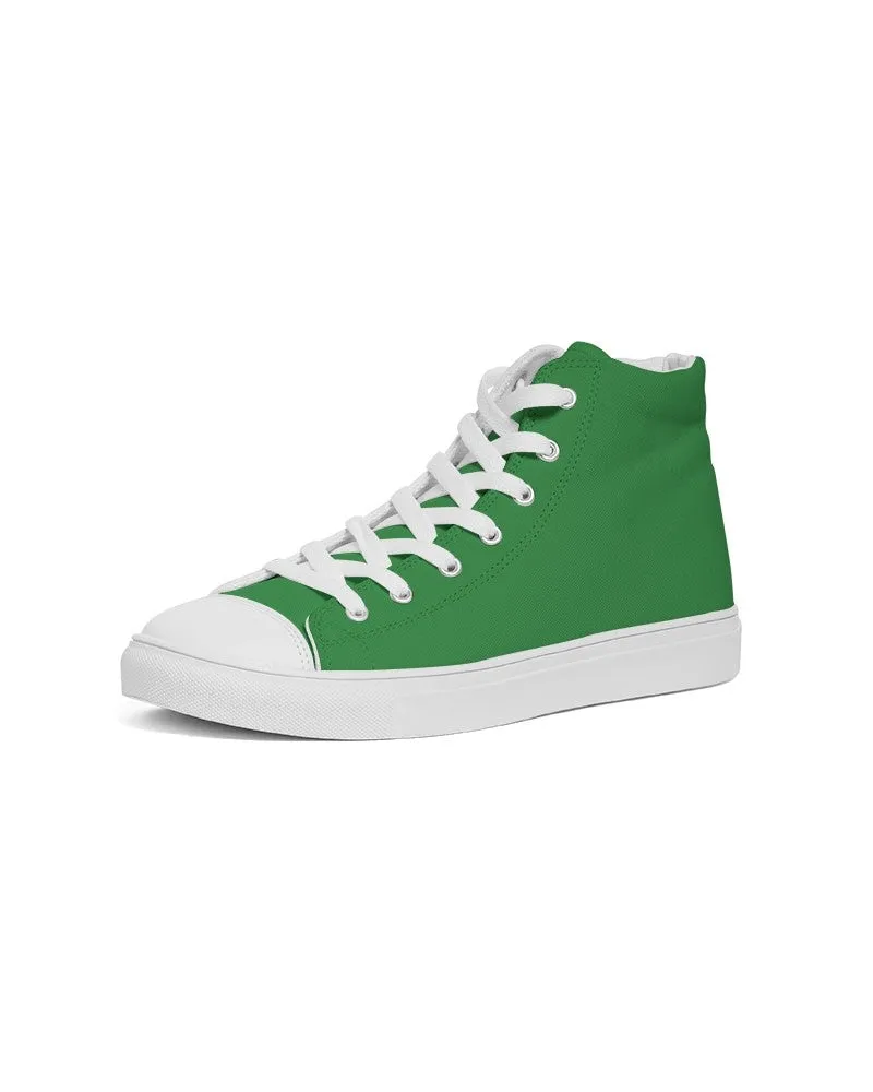 Shaded Green High-Top Canvas Sneakers | Men's | C75M0Y100K30